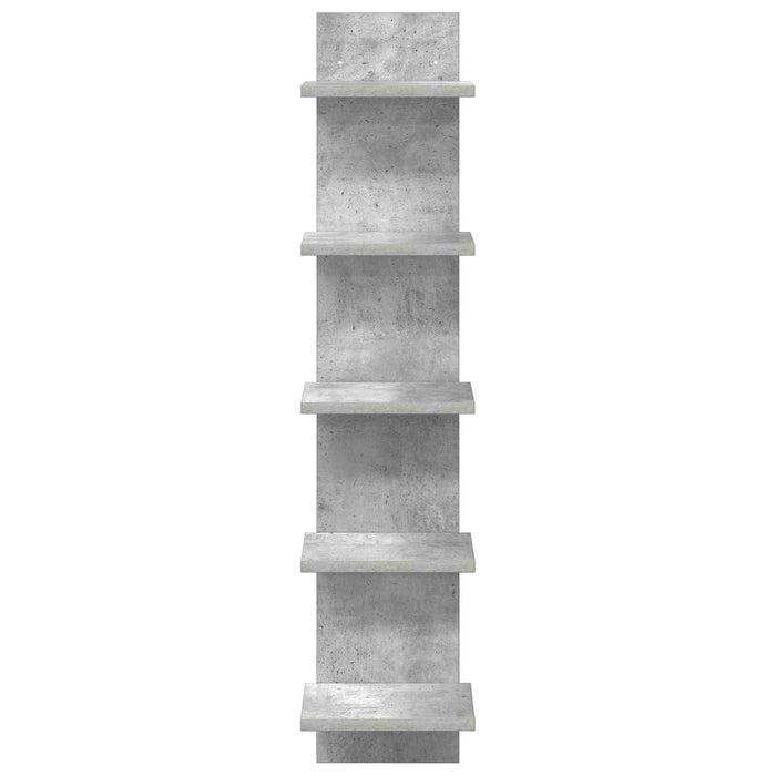 Raft de perete Gri Beton 22 x 15 x 100 cm Lemn prelucrat WALTI