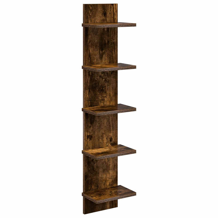 Raft de perete Stejar fumuriu 22 x 15 x 100 cm Lemn prelucrat WALTI