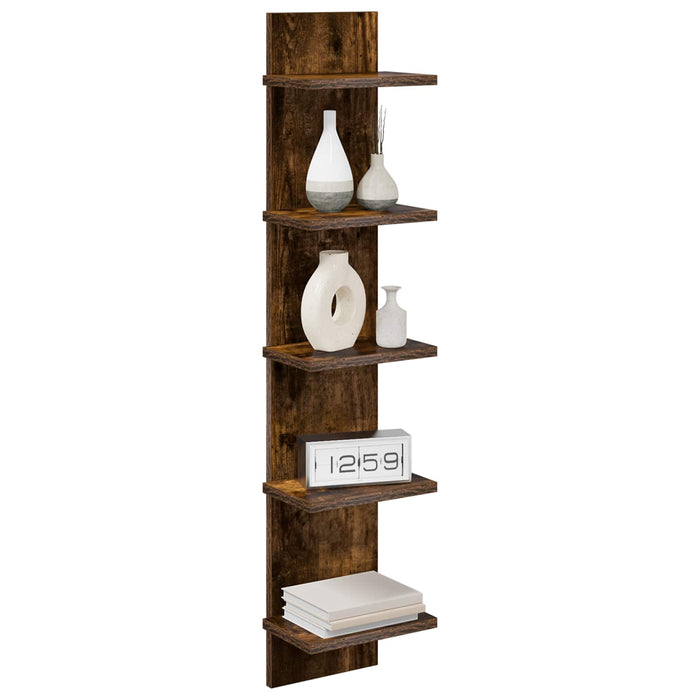 Raft de perete Stejar fumuriu 22 x 15 x 100 cm Lemn prelucrat WALTI