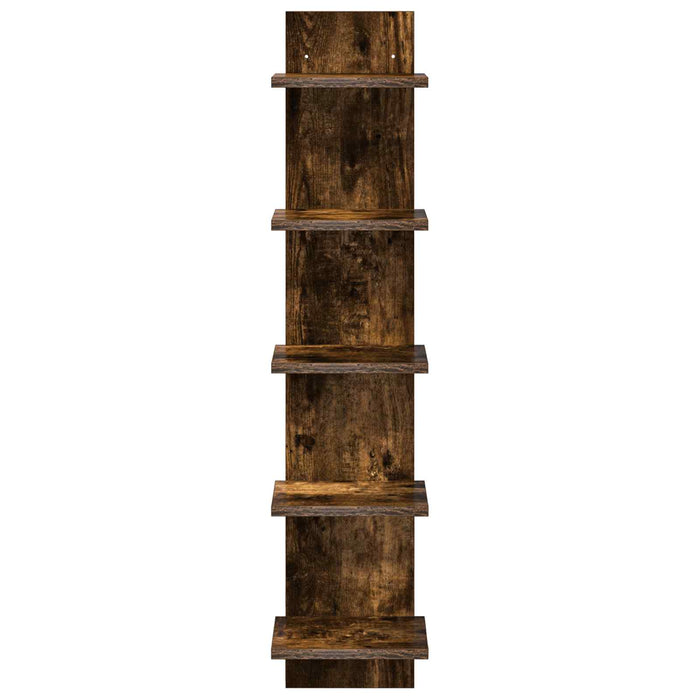 Raft de perete 2 pcs Stejar fumuriu 22 x 15 x 100 cm WALTI