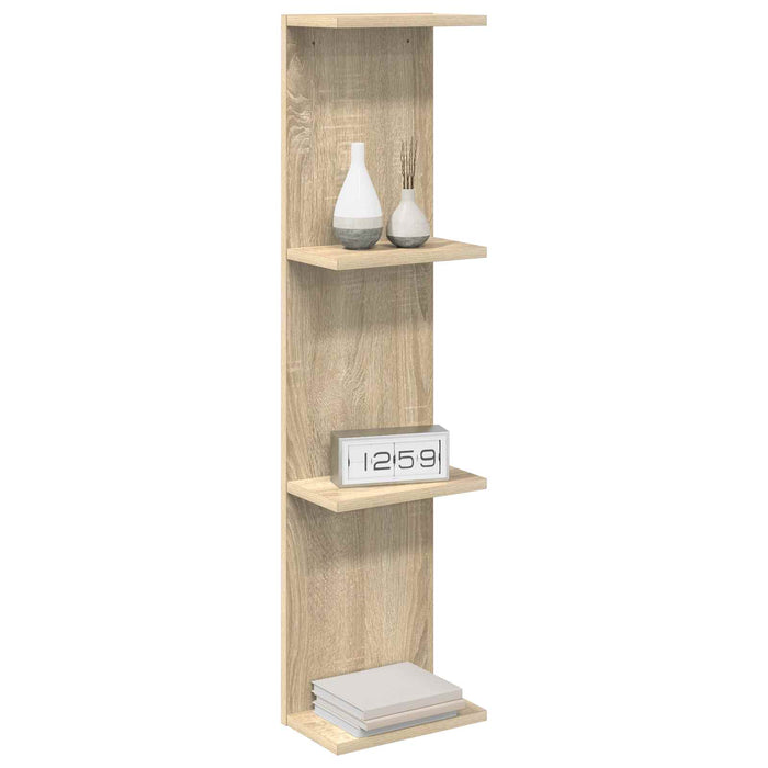Raft de perete 2 pcs Stejar Sonoma 22 x 15 x 100 cm - WALTI WALTI
