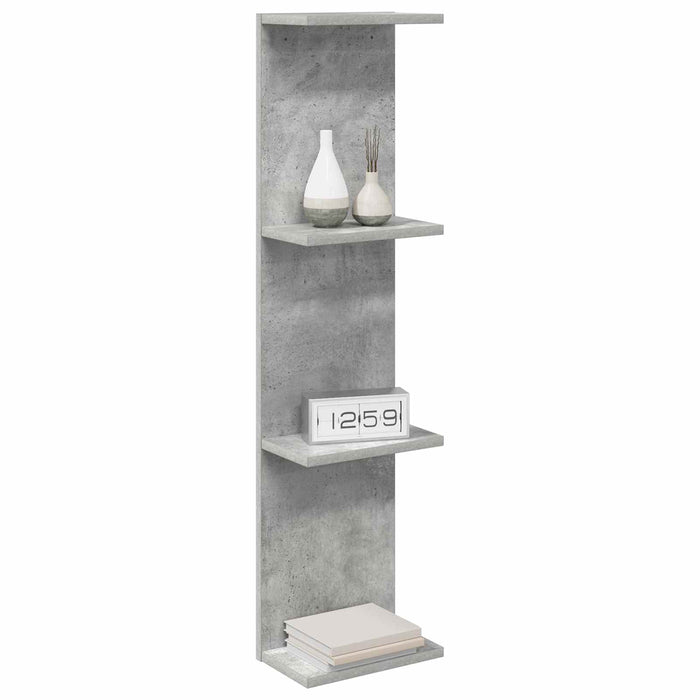 Raft de perete Gri Beton 22 x 15 x 100 cm Lemn prelucrat - WALTI WALTI