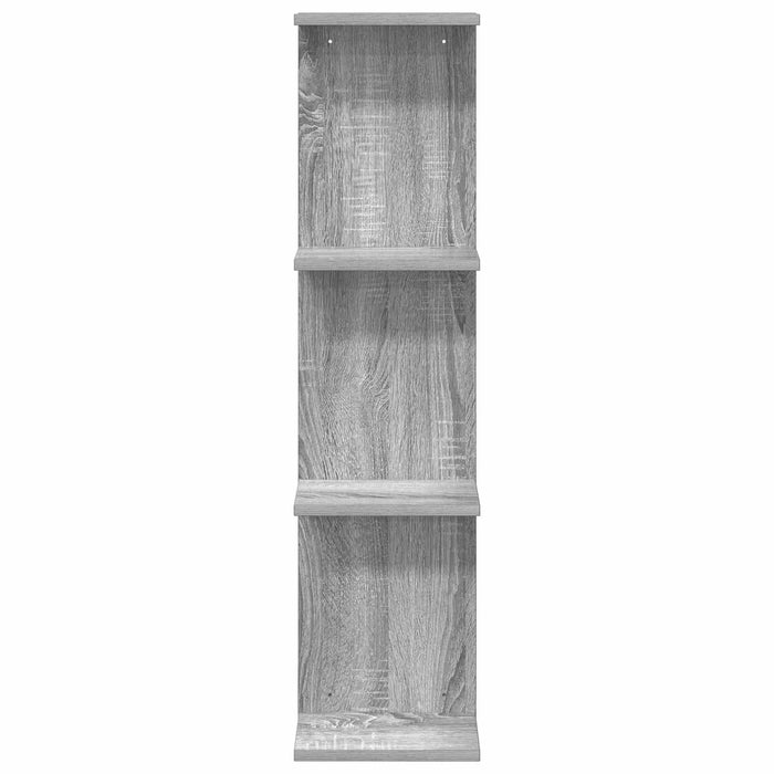 Raft de perete 2 pcs Sonoma gri 22 x 15 x 100 cm Lemn prelucrat - WALTI WALTI
