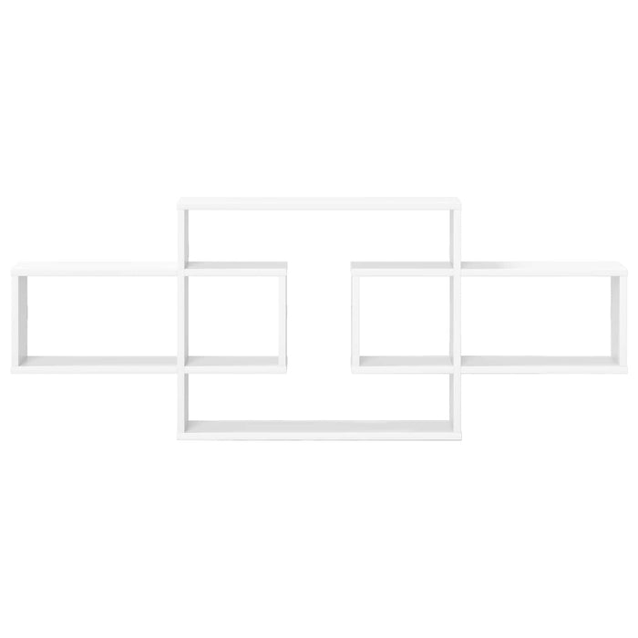 Raft de perete Alb 130 x 10 x 50 cm Lemn prelucrat - WALTI WALTI