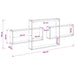 Raft de perete Alb 130 x 10 x 50 cm Lemn prelucrat - WALTI WALTI