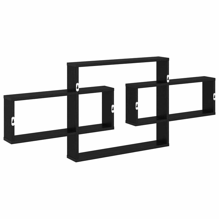 Raft de perete Stejar Negru 130 x 10 x 50 cm Lemn prelucrat - WALTI WALTI