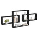 Raft de perete Stejar Negru 130 x 10 x 50 cm Lemn prelucrat - WALTI WALTI