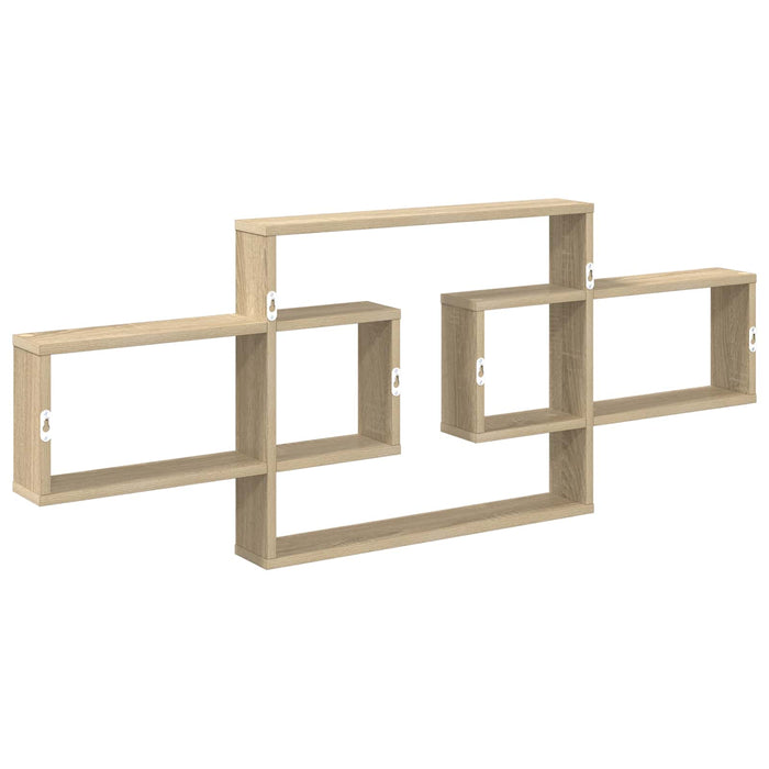 Raft de perete Stejar Sonoma 130 x 10 x 50 cm Lemn prelucrat - WALTI WALTI