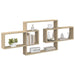 Raft de perete Stejar Sonoma 130 x 10 x 50 cm Lemn prelucrat - WALTI WALTI