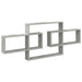 Raft de perete Gri Beton 130 x 10 x 50 cm Lemn prelucrat - WALTI WALTI