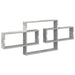 Raft de perete Gri Beton 130 x 10 x 50 cm Lemn prelucrat - WALTI WALTI