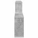 Raft de perete Gri Beton 130 x 10 x 50 cm Lemn prelucrat - WALTI WALTI