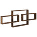Raft de perete Stejar fumuriu 130 x 10 x 50 cm Lemn prelucrat - WALTI WALTI