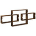 Raft de perete Stejar fumuriu 130 x 10 x 50 cm Lemn prelucrat - WALTI WALTI