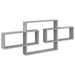 Raft de perete Sonoma gri 130 x 10 x 50 cm Lemn prelucrat - WALTI WALTI