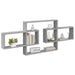 Raft de perete Sonoma gri 130 x 10 x 50 cm Lemn prelucrat - WALTI WALTI
