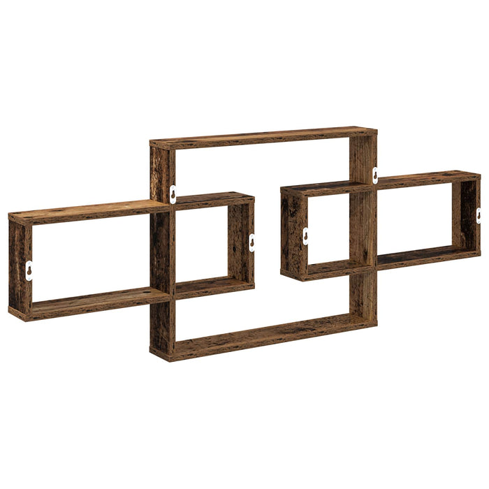 Raft de perete Lemn vechi 130 x 10 x 50 cm Lemn prelucrat - WALTI WALTI