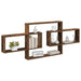 Raft de perete Lemn vechi 130 x 10 x 50 cm Lemn prelucrat - WALTI WALTI
