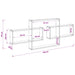 Raft de perete Lemn vechi 130 x 10 x 50 cm Lemn prelucrat - WALTI WALTI