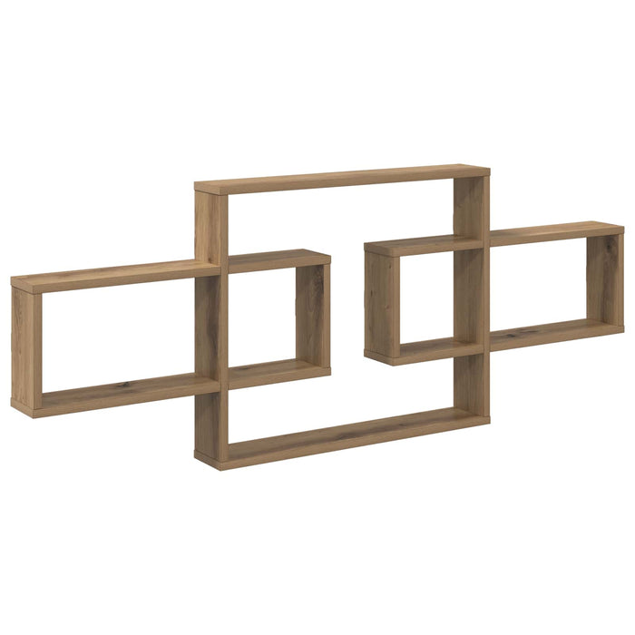 Raft de perete Stejar Artizanal 130 x 10 x 50 cm Lemn prelucrat - WALTI WALTI
