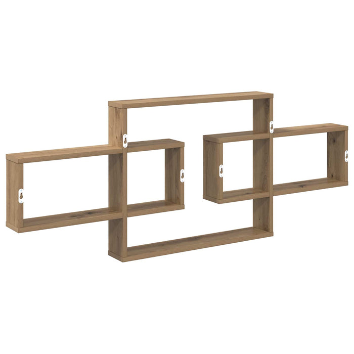 Raft de perete Stejar Artizanal 130 x 10 x 50 cm Lemn prelucrat - WALTI WALTI