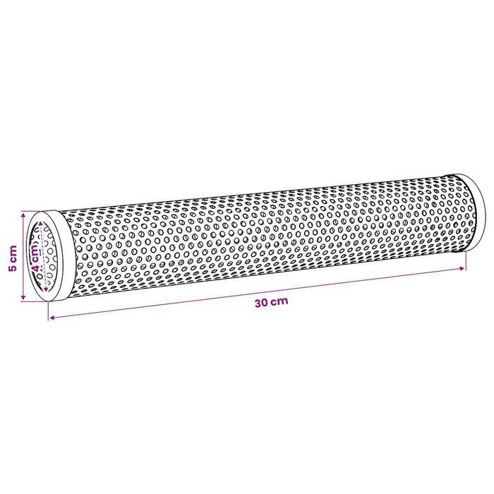 Tub de fumat 2 buc. Ø 5 x 30 cm Oțel inoxidabil 304 Argintiu WALTI