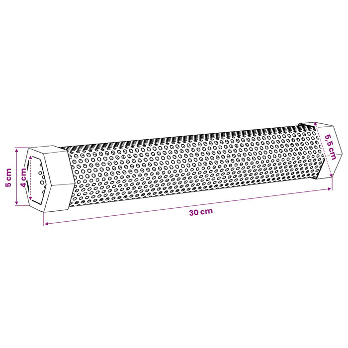 Tub de fumat 2 buc. 5 x 5 x 30 cm Oțel inoxidabil 304 Argintiu WALTI