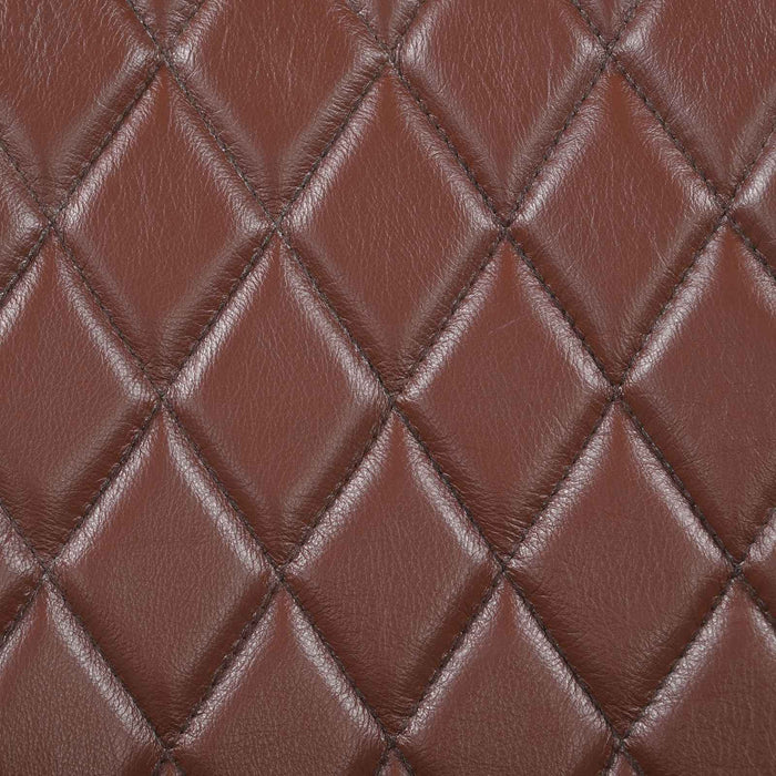 bancă 40 x 30 x 45 cm Piele Naturală Maro diamant WALTI