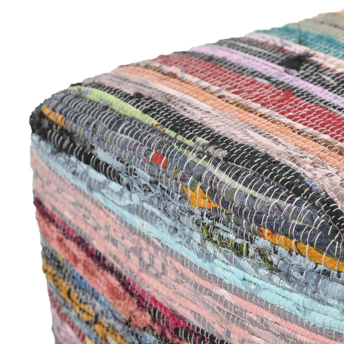 bancă 60 x 30 x 45 cm Piele Naturală Multicolour WALTI