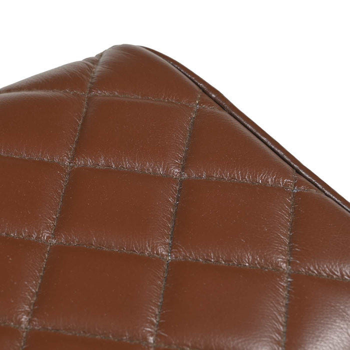 bancă 110 x 30 x 45 cm Piele Naturală Maro diamant WALTI