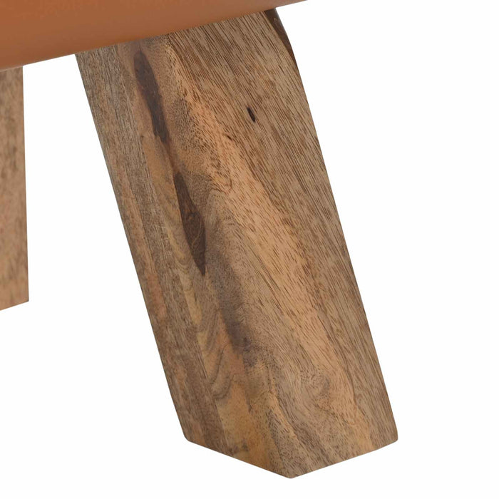 bancă Maro 110 x 30 x 45 cm Piele Naturală WALTI