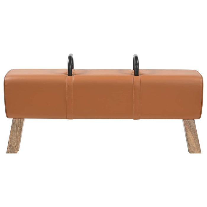 bancă Maro 110 x 30 x 45 cm Piele Naturală WALTI