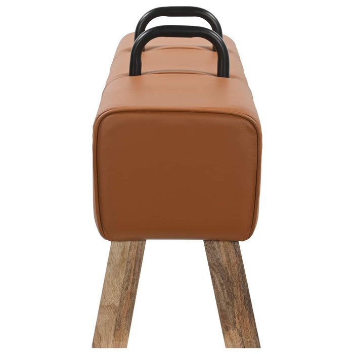 bancă Maro 110 x 30 x 45 cm Piele Naturală WALTI