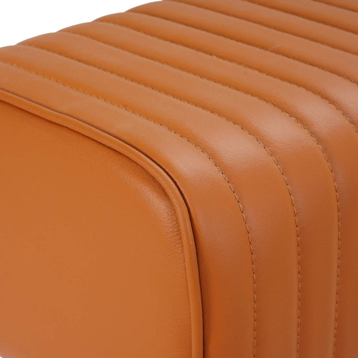 bancă 110 x 30 x 45 cm Piele Naturală Maro WALTI