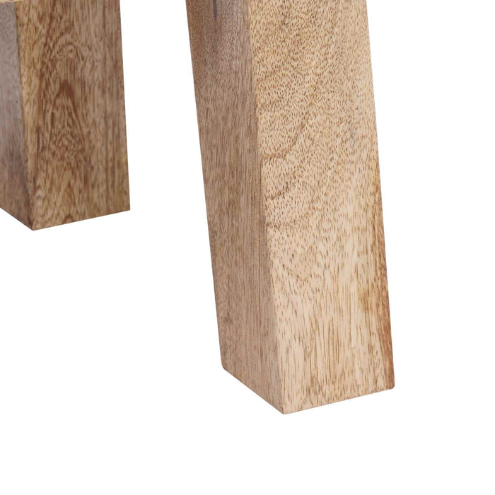 bancă 110 x 30 x 45 cm Piele Naturală Maro WALTI