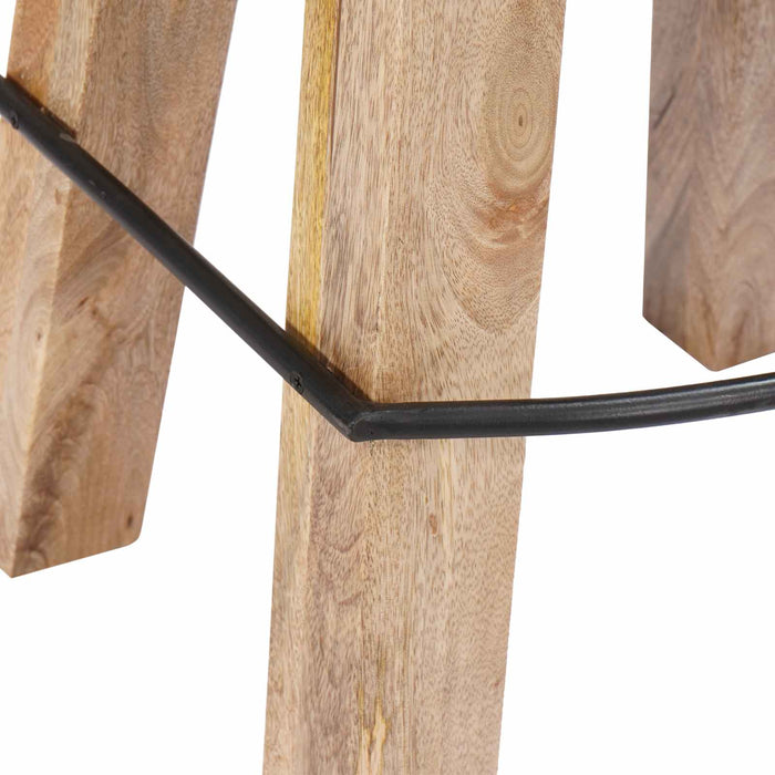 Scaun de bar 2 buc. Maro 44 x 33 x 74 cm Piele Naturală - WALTI WALTI