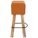 Scaun de bar 2 buc. Maro 44 x 33 x 74 cm Piele Naturală - WALTI WALTI