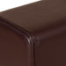 Scaun de bar 2 buc. Maro închis 44 x 33 x 74 cm Piele Naturală - WALTI WALTI