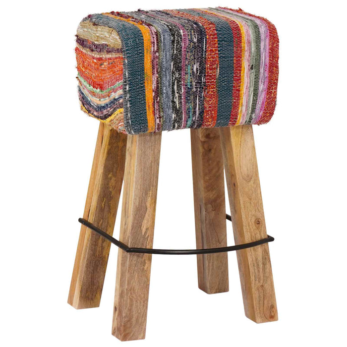 Scaun de bar 2 buc. Multicolour 44 x 33 x 74 cm Piele Naturală WALTI