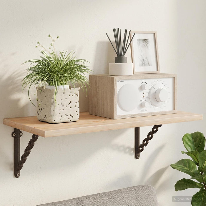 Suporturi pentru rafturi de perete 12 buc. Maro Antic WALTI