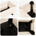 Ghiveci Calypso cu roți Alb 79 x 35 x 33 cm PP - WALTI WALTI