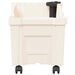 Ghiveci Calypso cu roți Alb 79 x 35 x 33 cm PP - WALTI WALTI