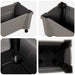 Ghiveci Calypso cu roți Gri 79 x 35 x 33 cm PP - WALTI WALTI