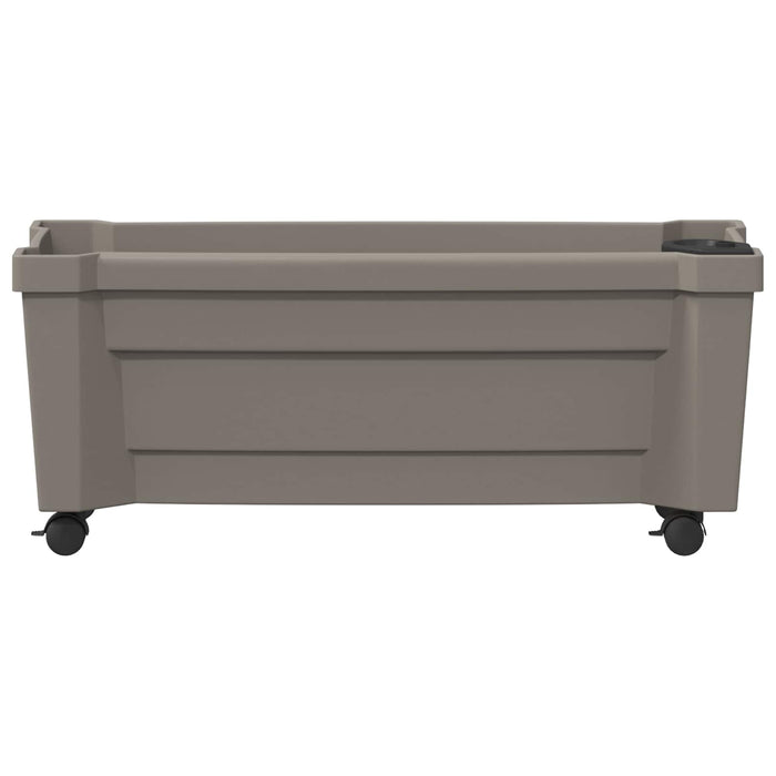 Ghiveci Calypso cu roți Gri 79 x 35 x 33 cm PP - WALTI WALTI