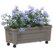 Ghiveci Calypso cu roți Gri 79 x 35 x 33 cm PP - WALTI WALTI
