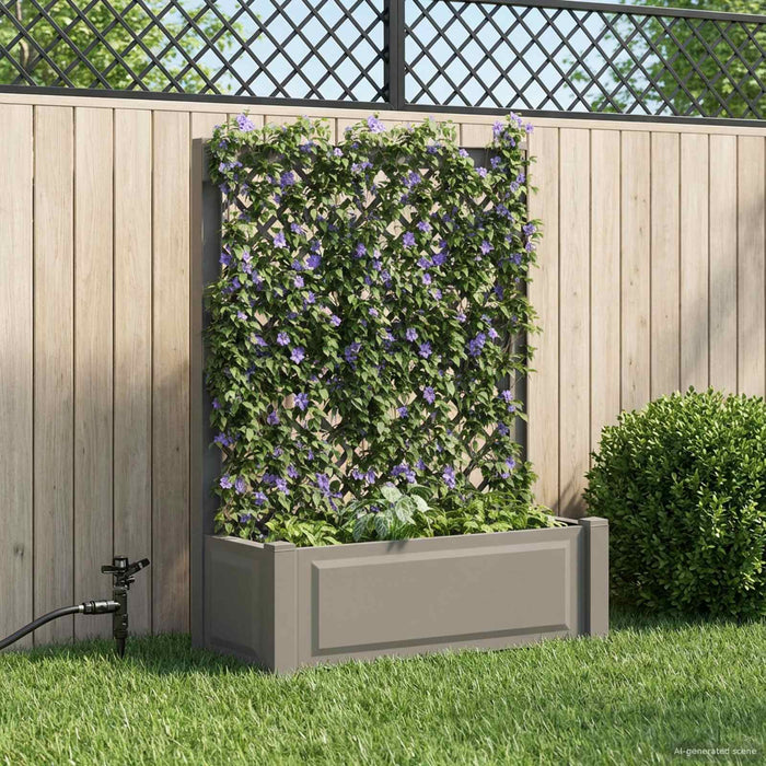 Vază mare cu suport Gri 99,5 x 43 x 133,5 cm PP - WALTI WALTI