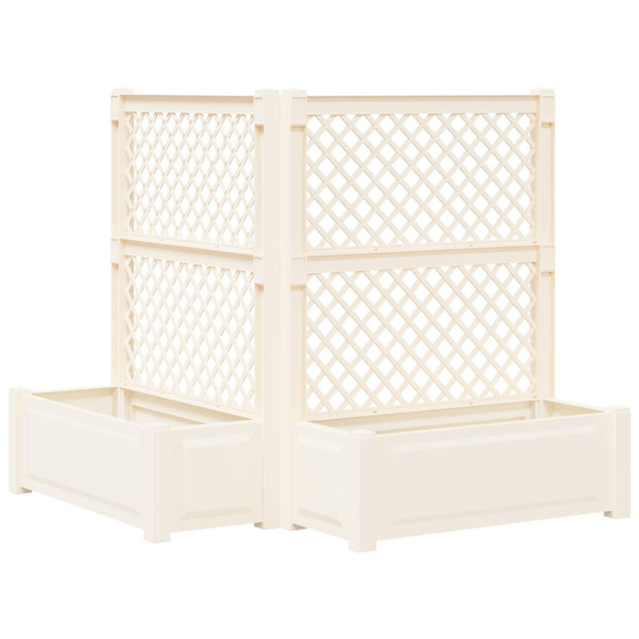 Vază mare cu suport 2 pcs Alb 143 x 143 x 133,5 cm PP - WALTI WALTI