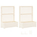 Vază mare cu suport 2 pcs Alb 143 x 143 x 133,5 cm PP - WALTI WALTI