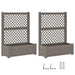Vază mare cu suport 2 pcs Gri 143 x 143 x 133,5 cm PP - WALTI WALTI