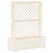 Ghiveci mare cu trellis Alb 99,5 x 43 x 133,5 PP - WALTI WALTI
